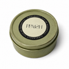 Artisanal Blue Floral Tin Candle