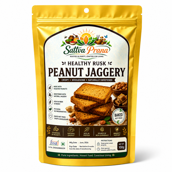 Peanut Jaggery Rusks